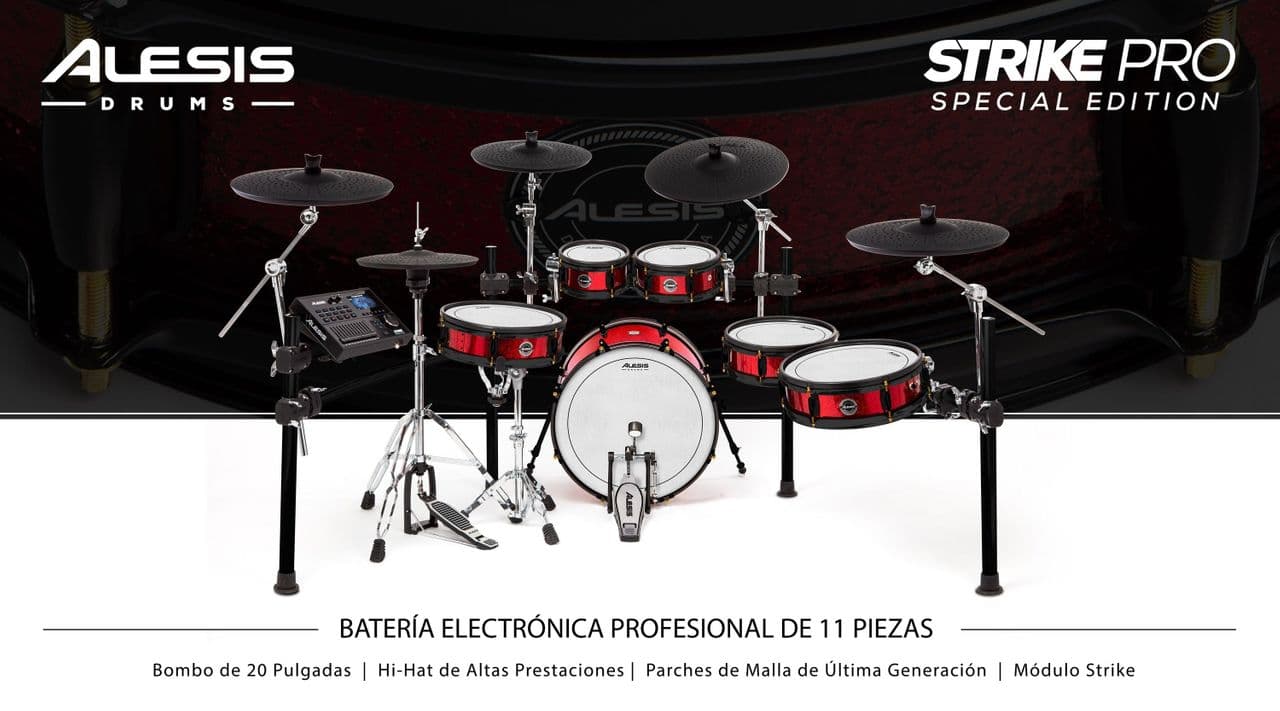 BATERIA ELECTRONICA STRIKE PRO SE DE 11 PIEZAS - Audiocentro