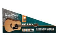 GUITARRA WASHBURN ACÚSTICA DREADNOUGHT APPRENTICE D5 PACK - Natural (1)