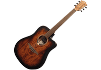 GUITARRA ELECTROACÚSTICA LAG DREADNOUGHT CUTWAY - Black & Brown (3)