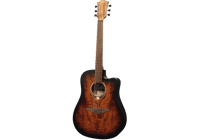 GUITARRA ELECTROACÚSTICA LAG DREADNOUGHT CUTWAY - Black & Brown (2)
