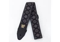 CORREA GUITARRA/BAJO JACQUARD POLYPRO "REGAL BLACK" (1)